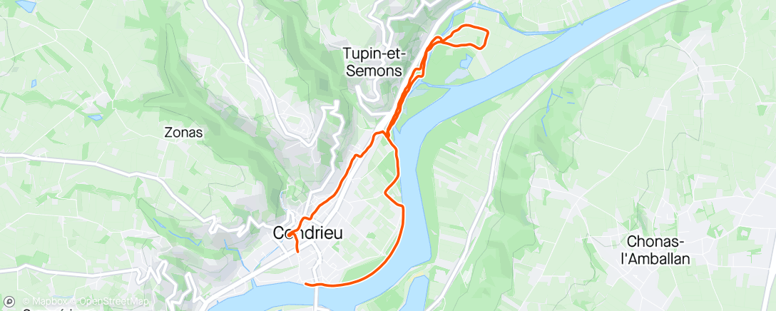 Карта физической активности (Trail le midi)