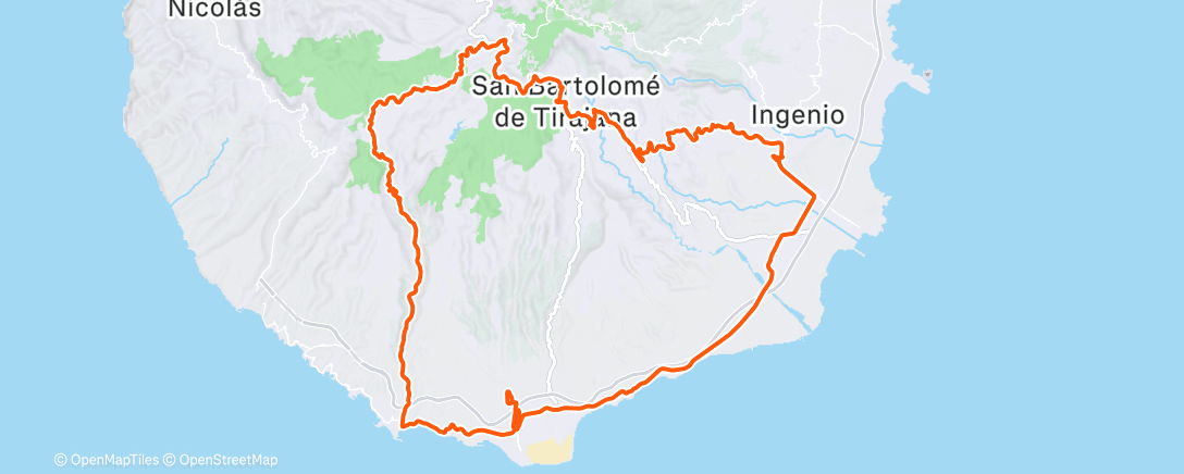 Карта физической активности (Trainingslager Gran Canaria Tag 8 VO2max Blöcke 3/1min am Soria #Addict)