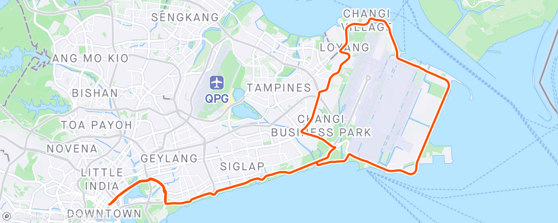 Map of the activity, Changi