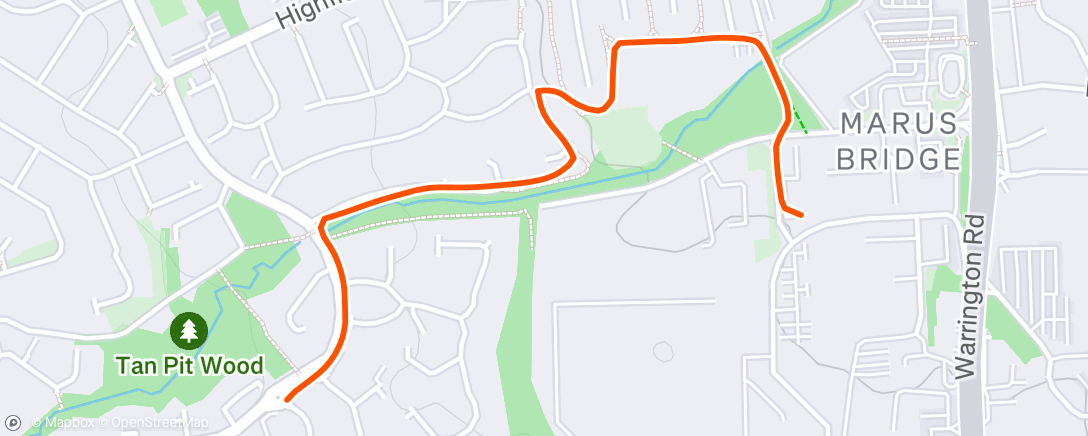 Map of the activity, Morning Run