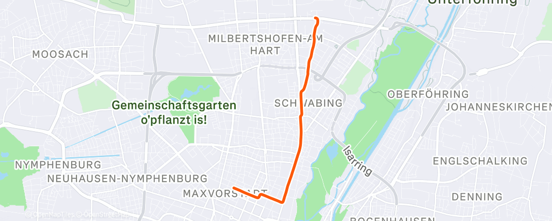 Карта физической активности (Fahrt am Morgen)