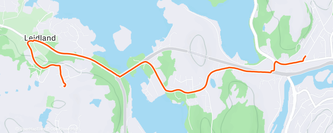 Map of the activity, Morning Walk