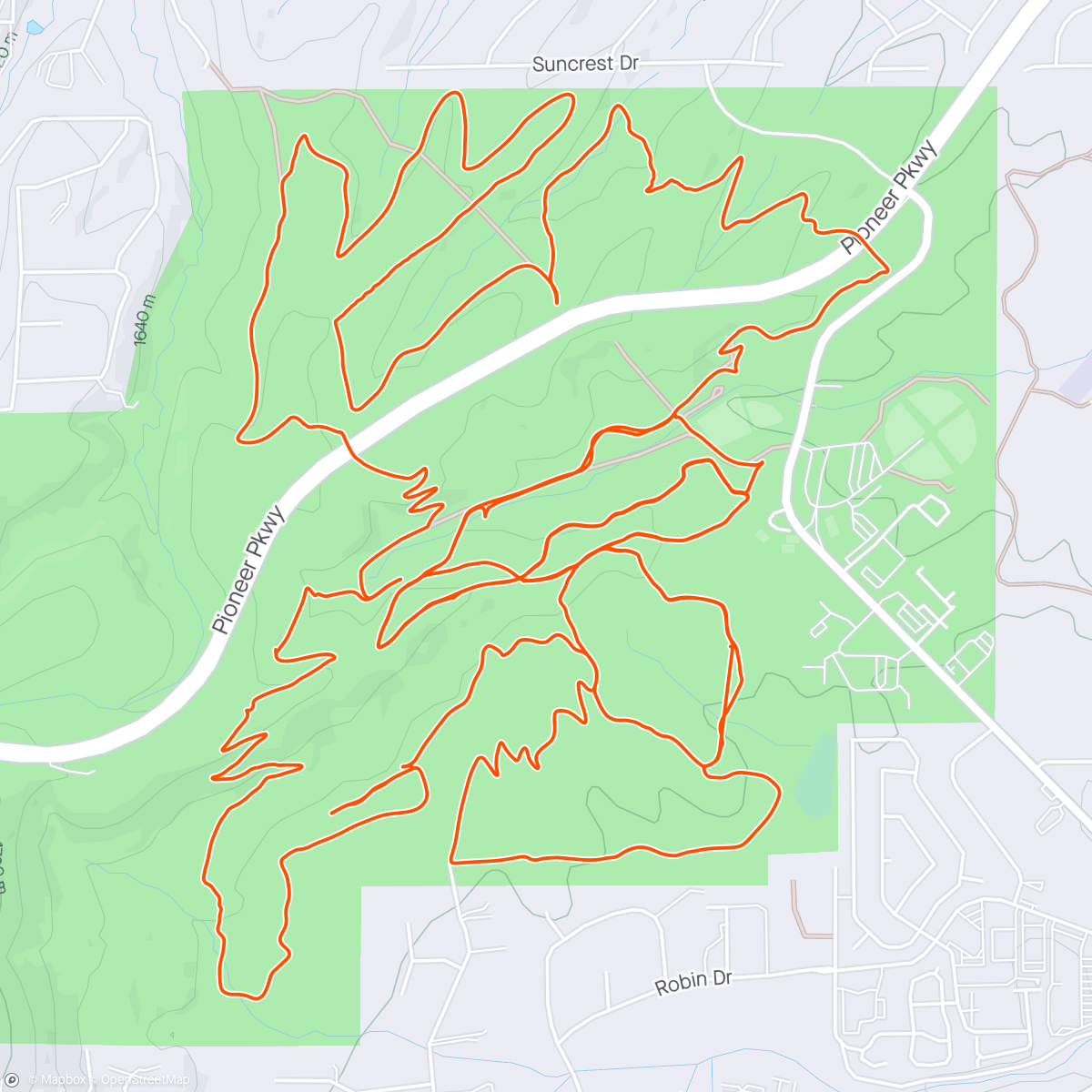Map of the activity, Pre-Ride MBAA Prescott Punisher Course