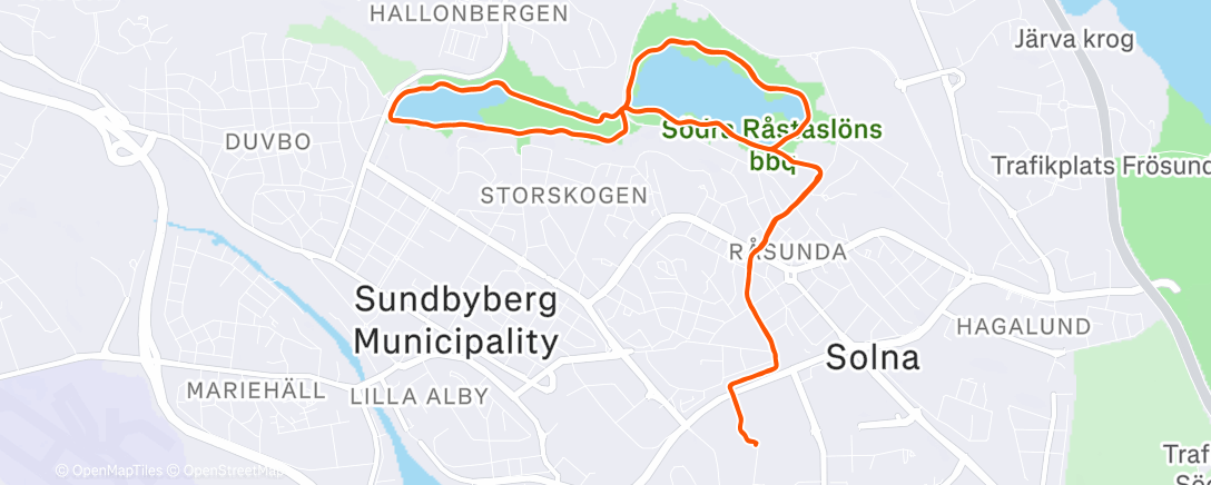 Map of the activity, Back to zone 2 10 miler