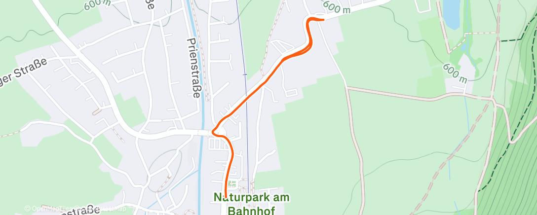 Map of the activity, Abendlauf