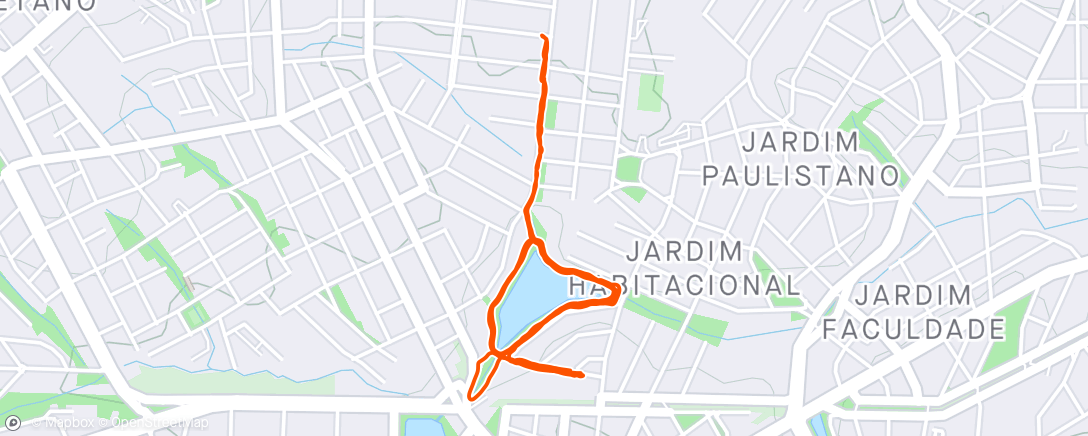 アクティビティ「Caminhada e Corrida」の地図