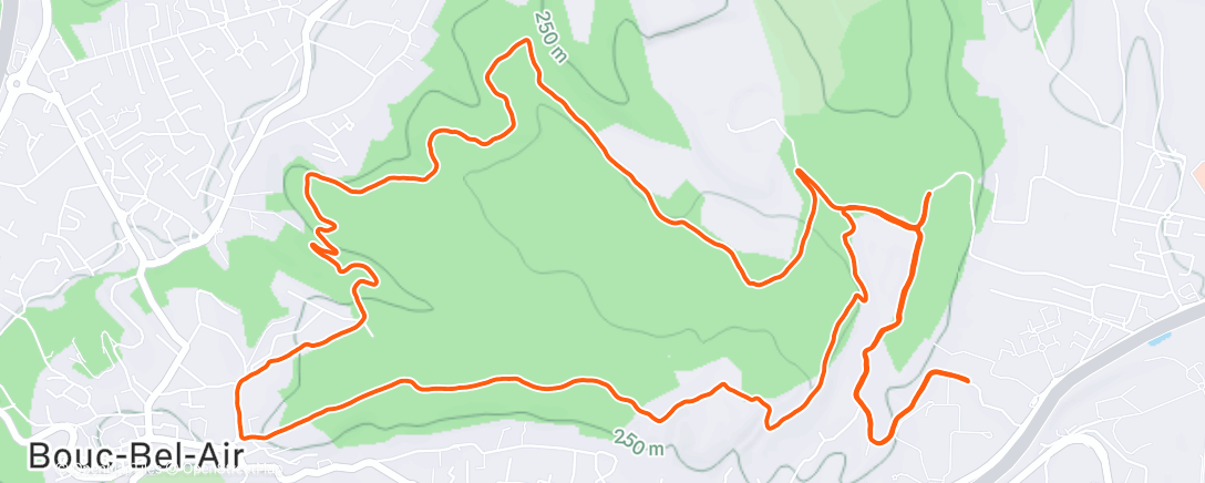 Карта физической активности (Terres Blanches footing)