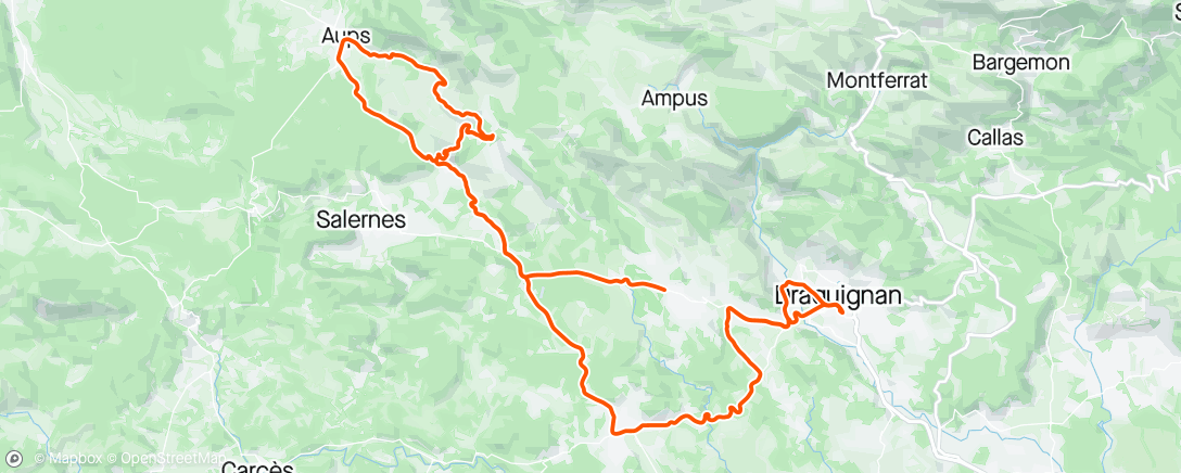 Map of the activity, Route ReF