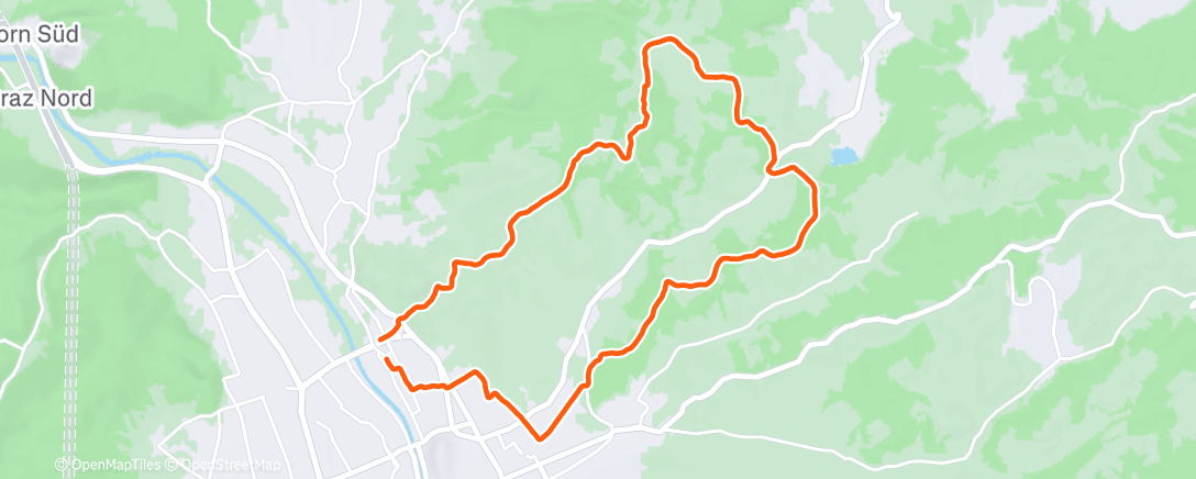 Карта физической активности (Evening Run)