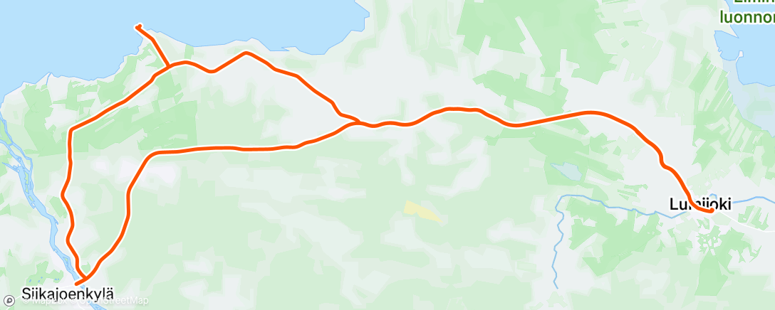 Map of the activity, Afternoon Ride