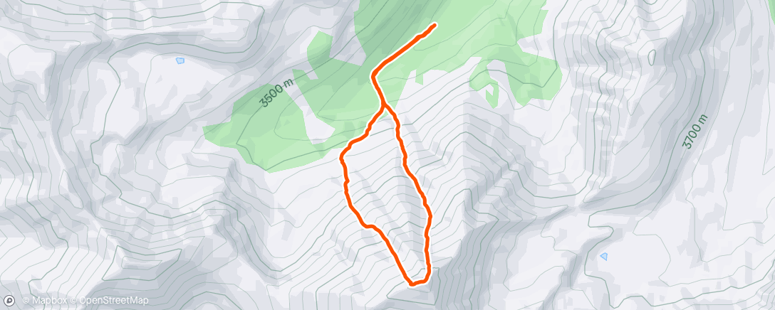 Map of the activity, Morning Backcountry Ski