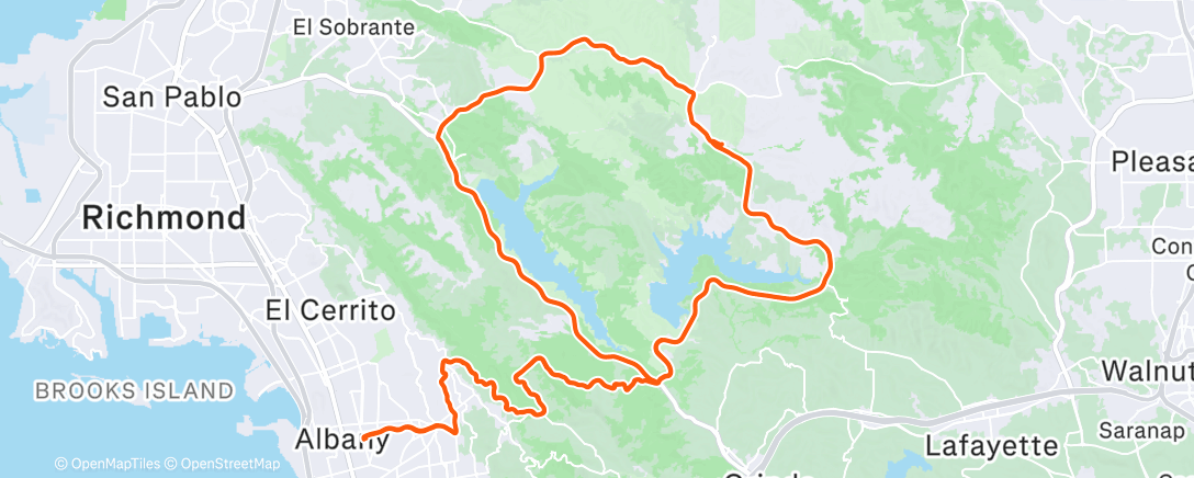 Карта физической активности (Morning Ride)