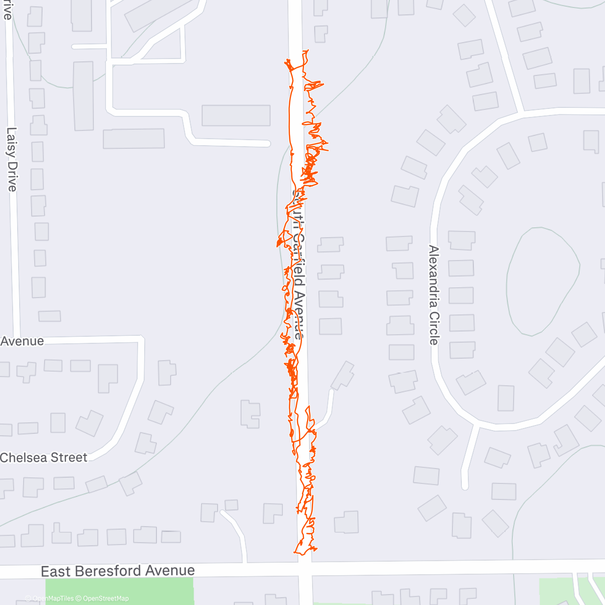 Map of the activity, Adopt a Garfield