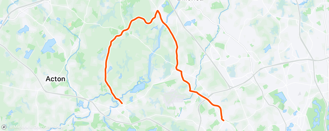 Map of the activity, Morning Ride