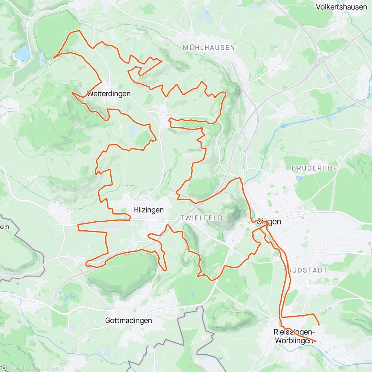 Map of the activity, Hegau Gravel