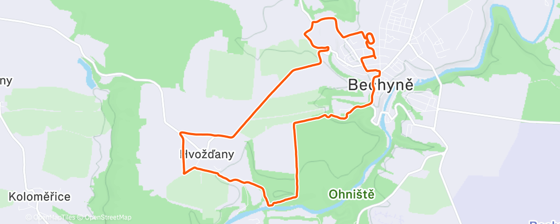 Карта физической активности (Fartlek 4x up&over_hill🏃‍➡️⛰️)