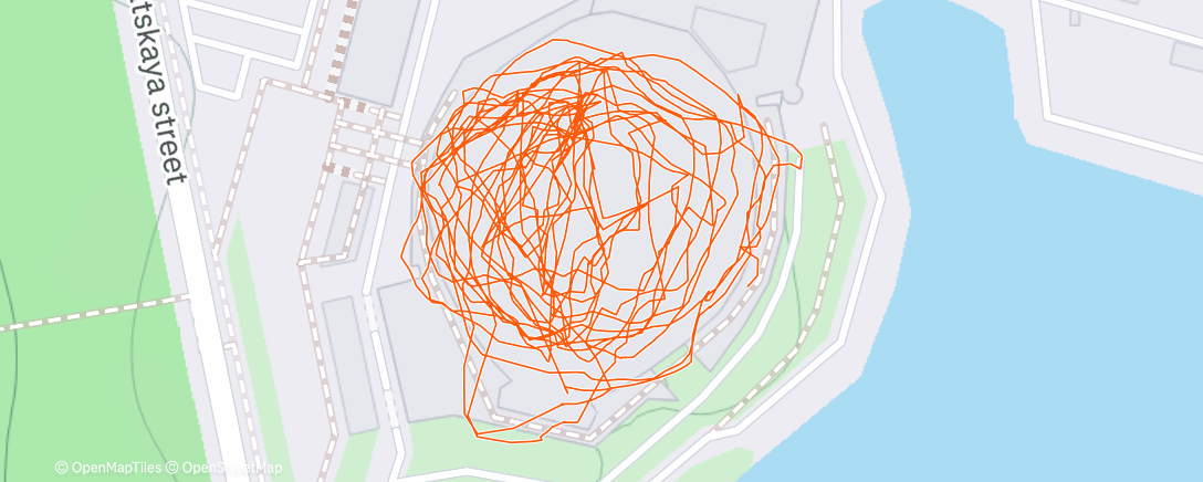 Map of the activity, Lunch Run