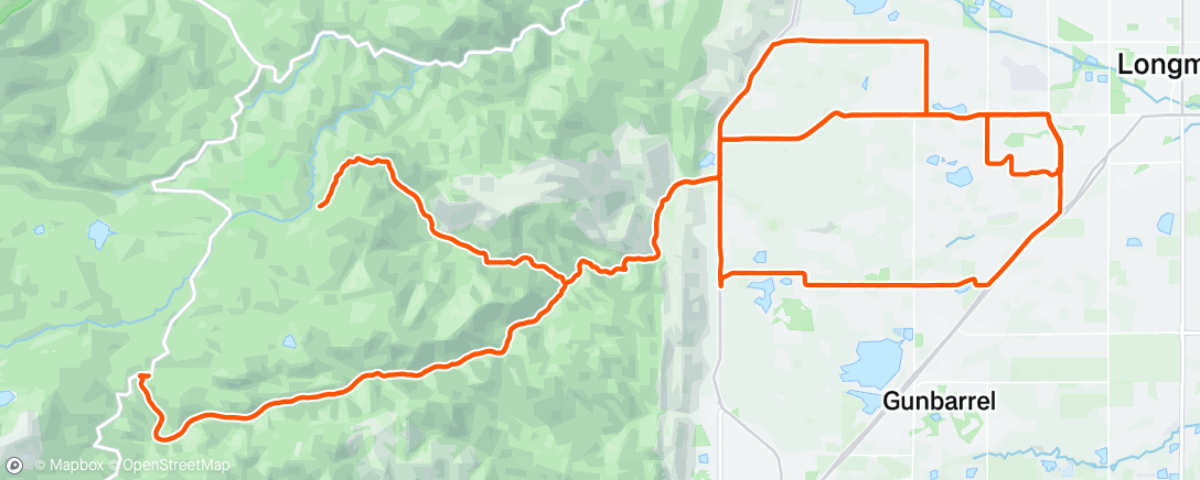 Map of the activity, Morning Ride