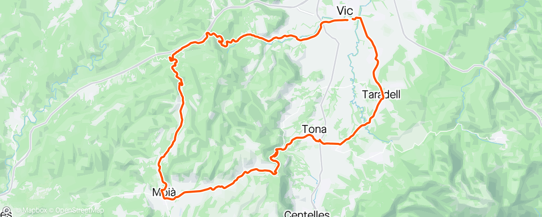 Map of the activity, Vic/ st Eulalia/ L’ Estany/ Moia/ collsuspina/ Tona/ Taradell/ St Eugènia/ Vic