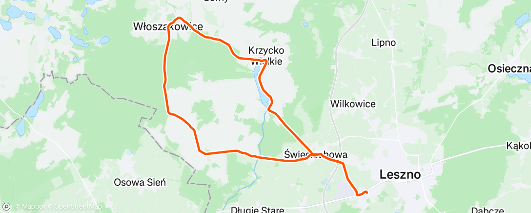 Map of the activity, Afternoon Ride