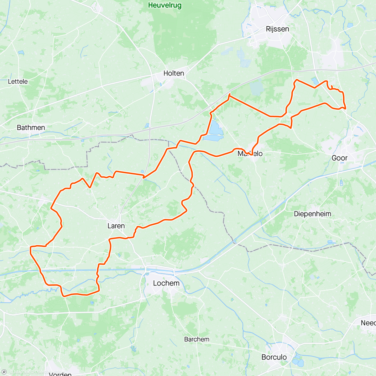 Mapa da atividade, Ronde v Twente met Martijn