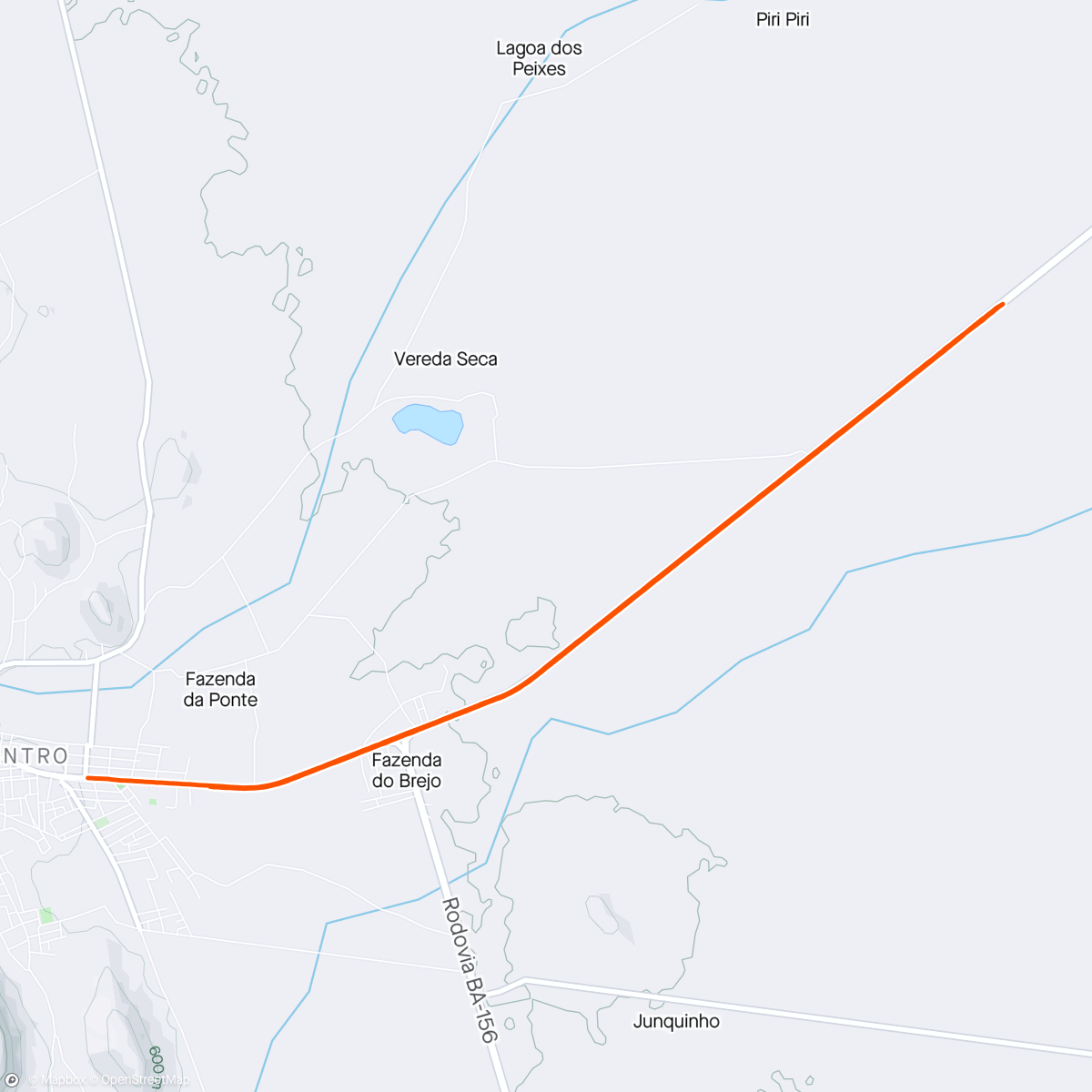 Map of the activity, Longão de domingo
