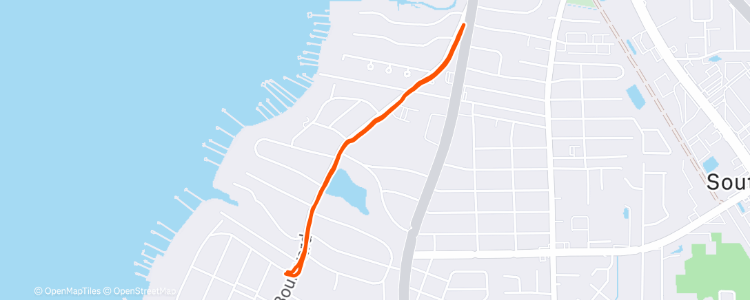 Map of the activity, Morning Run
