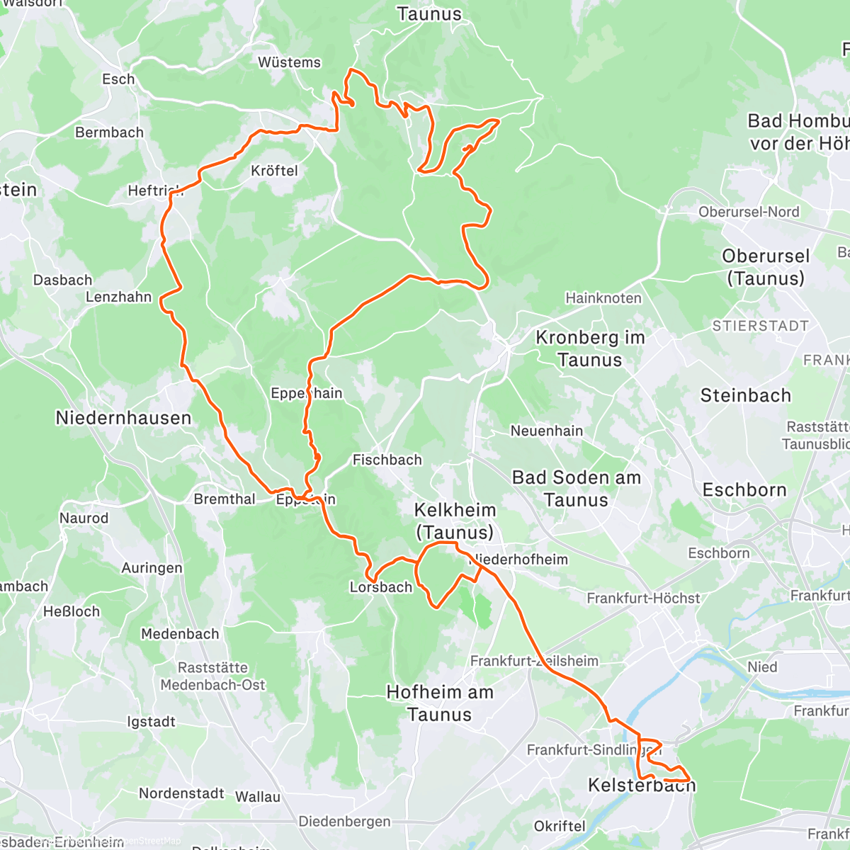 Карта физической активности (Taunustaler Xmas Battle🚴‍♂️⛰️⛰️)