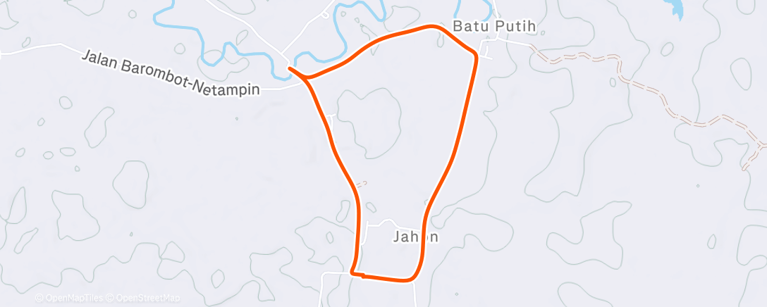 Map of the activity, Morning Ride