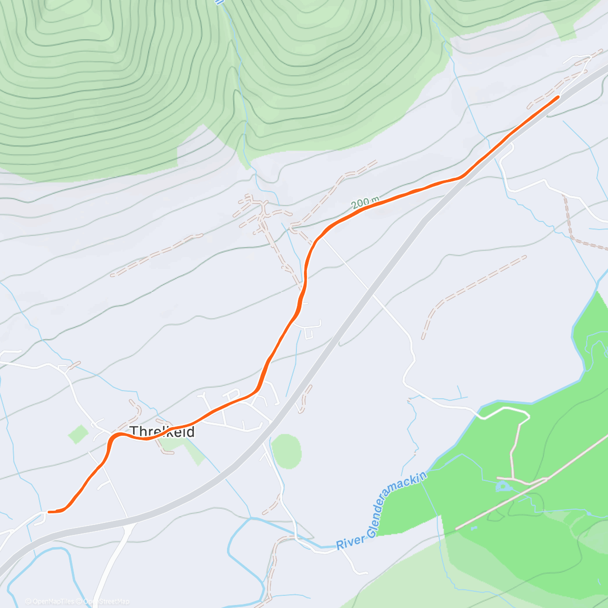 Map of the activity, outside