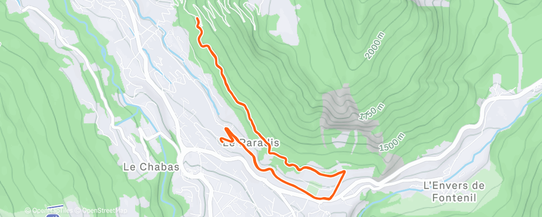 Map of the activity, Veille de course 🏁