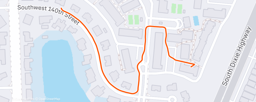 Map of the activity, Afternoon Walk