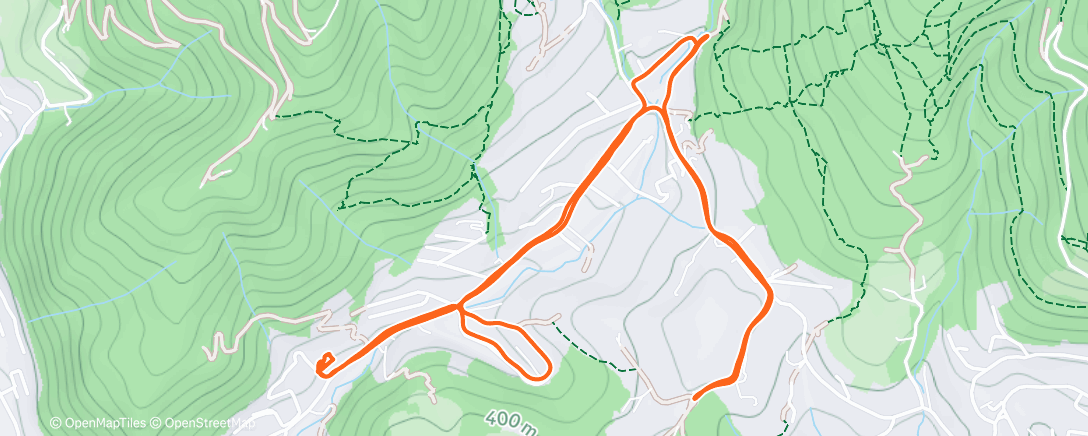 Map of the activity, Allenamento pomeridiano