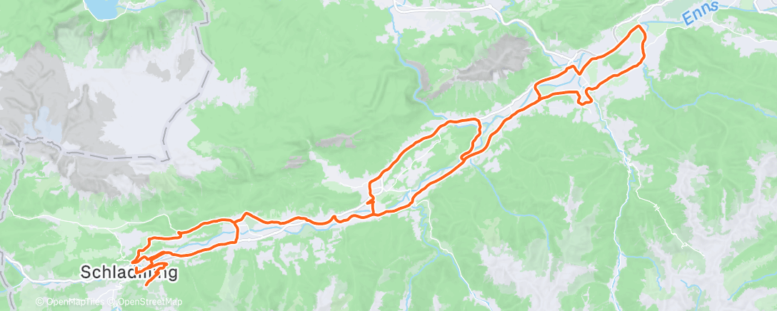 Map of the activity, Radfahren