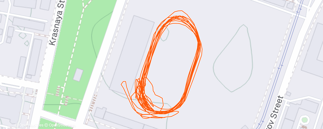 Map of the activity, Вечерний забег