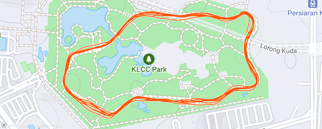 Map of the activity, Morning Run