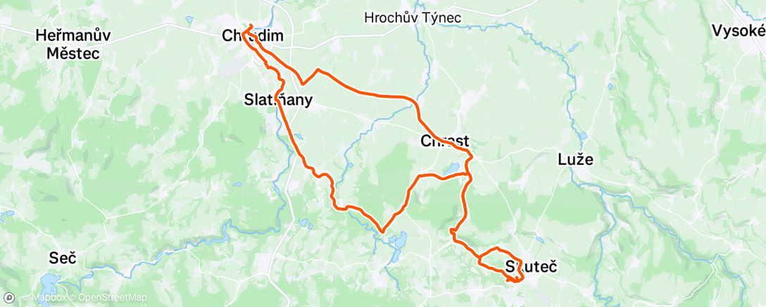 Map of the activity, Afternoon Gravel Ride