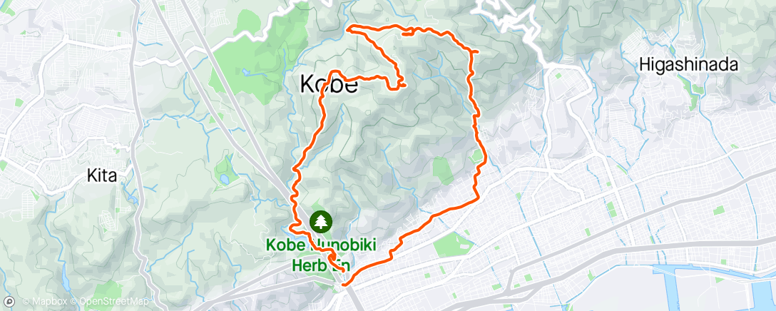 Map of the activity, Kobe Trails 🇯🇵⛰️🙌🏼