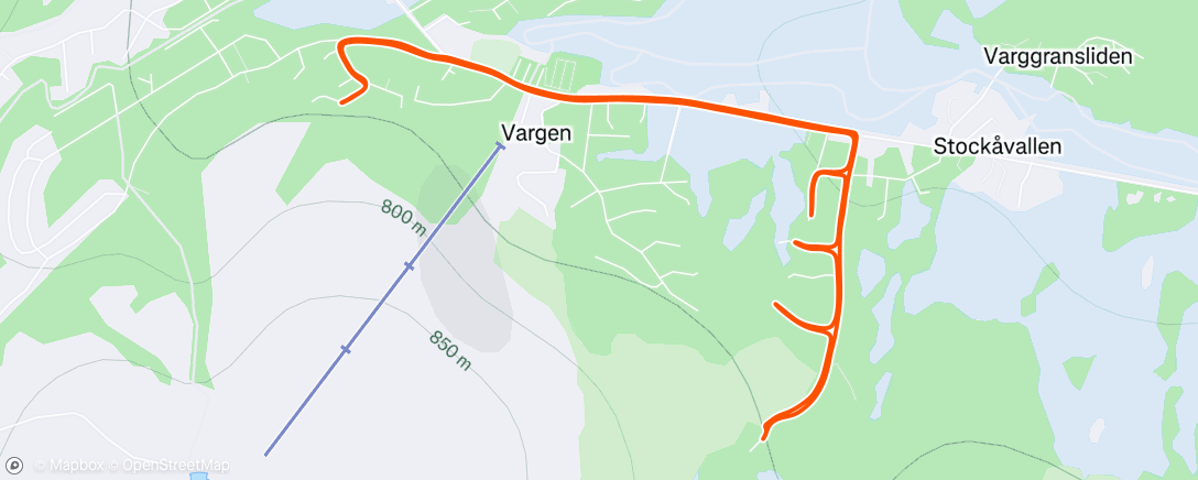 Map of the activity, Morning Walk