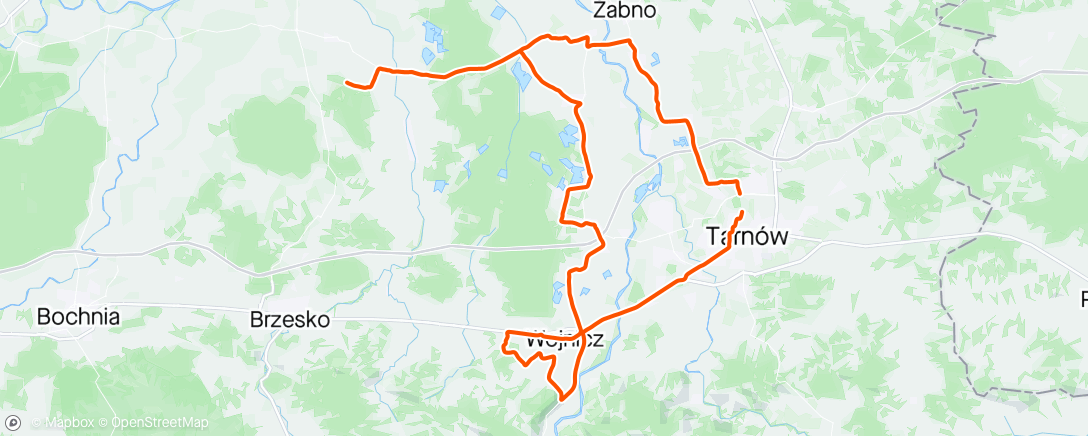 Map of the activity, Godzinka pod progiem