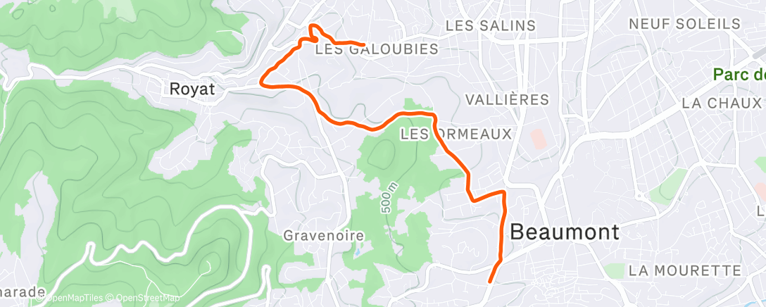 Map of the activity, Retour bébé nageur 🏊‍♀️
