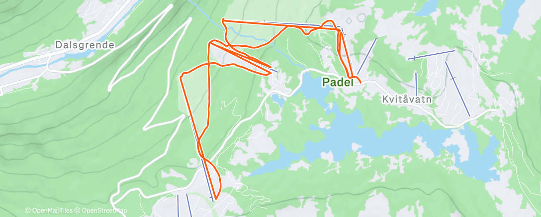 Map of the activity, Afternoon Alpine Ski