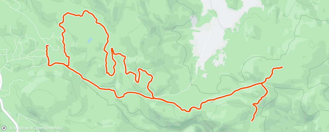 Map of the activity, Morning Trail Run