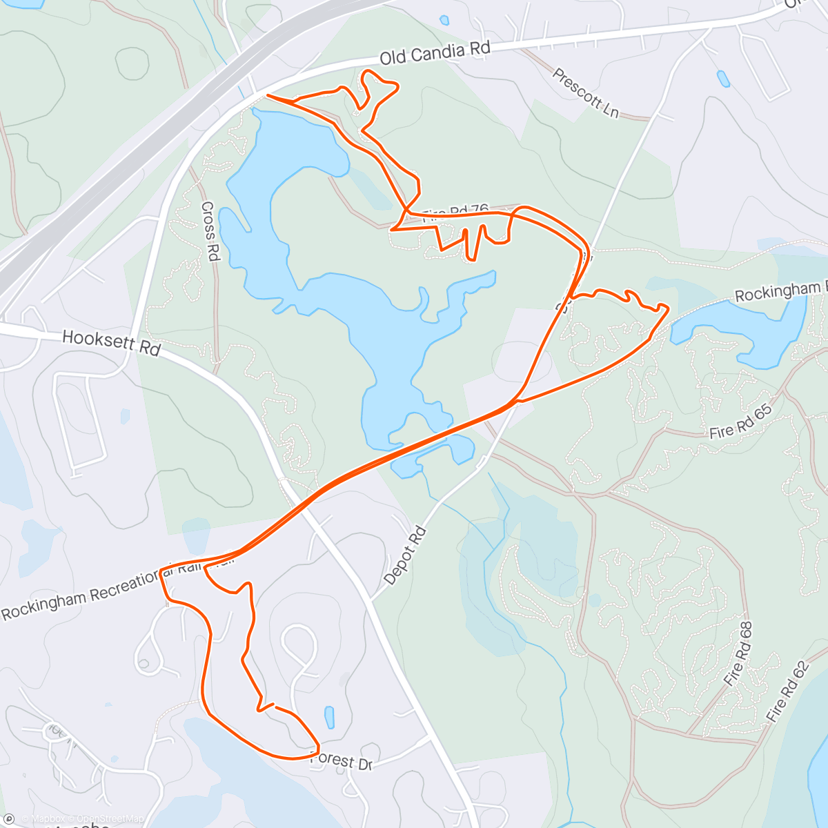 Map of the activity, Trail cleanup