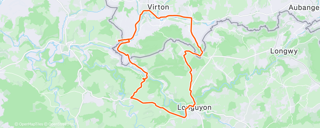 Карта физической активности (Morning Ride)