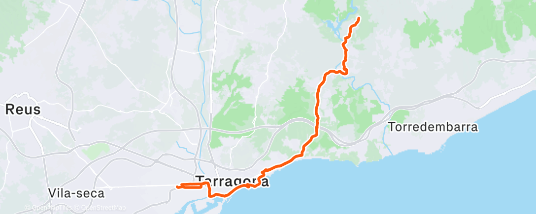Map of the activity, Afternoon Ride