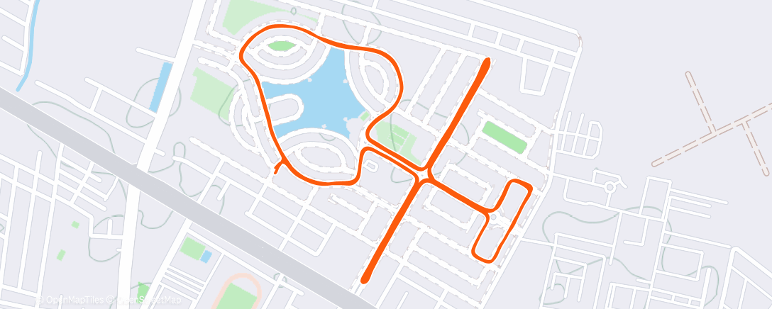 Map of the activity, Morning Run