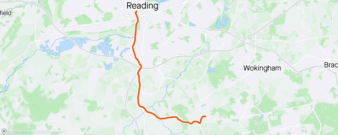 Map of the activity, Reading > Arbourfield