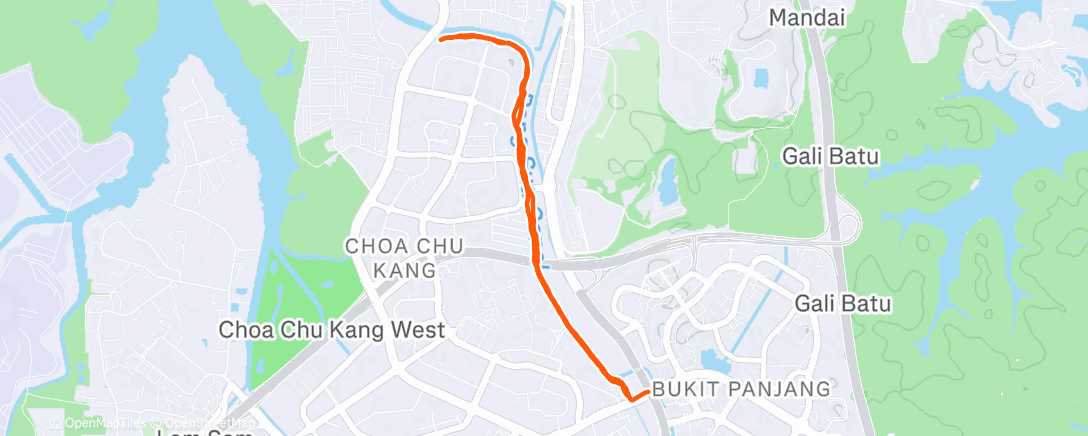 Карта физической активности (Afternoon Run)