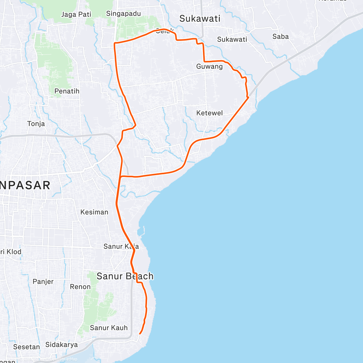 Map of the activity, Komen m’n koersskills toch nog eens van pas 😁